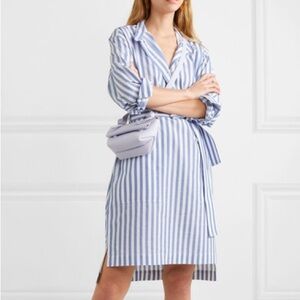 Acne Studios Striped Poplin Shirt Dress